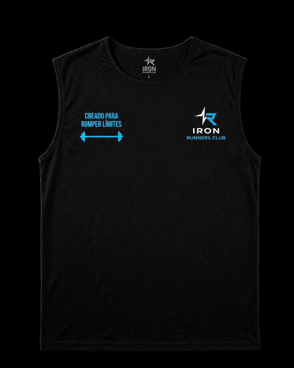 Camiseta negra sin mangas