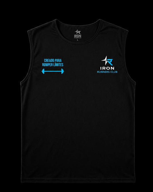 Camiseta negra sin mangas